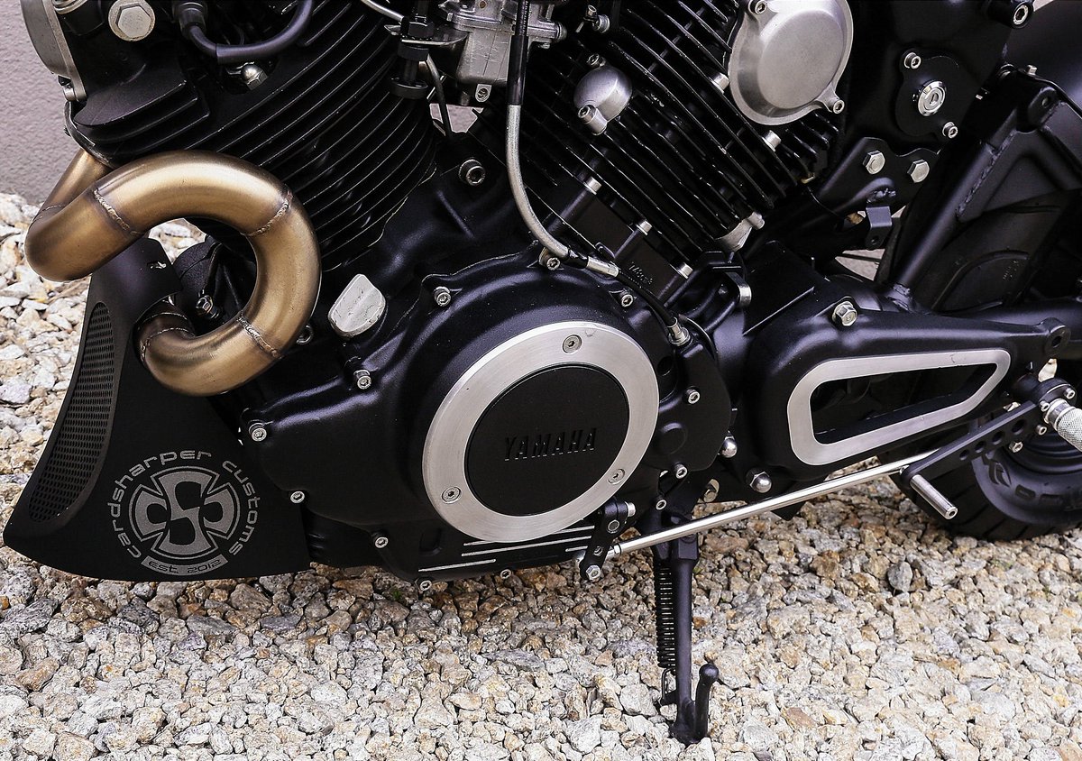 MoreMotorcycles's tweet photo. #Yamaha #VT750 #Virago Custom #CafeRacer https://t.co/a5nCgGTfFr