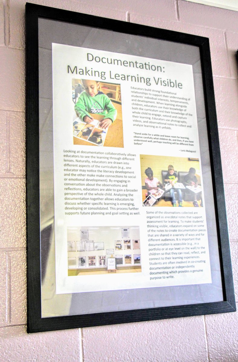 CherylEmrich's tweet photo. Documentation in the hallways! Supporting Visitors, families and educators in understanding the learning in our program! Each year we pick a new focus to write about! This has also supported us in verbalizing our knowledge! #connectinglearners #kindergarten https://t.co/ahMQt5PzL0