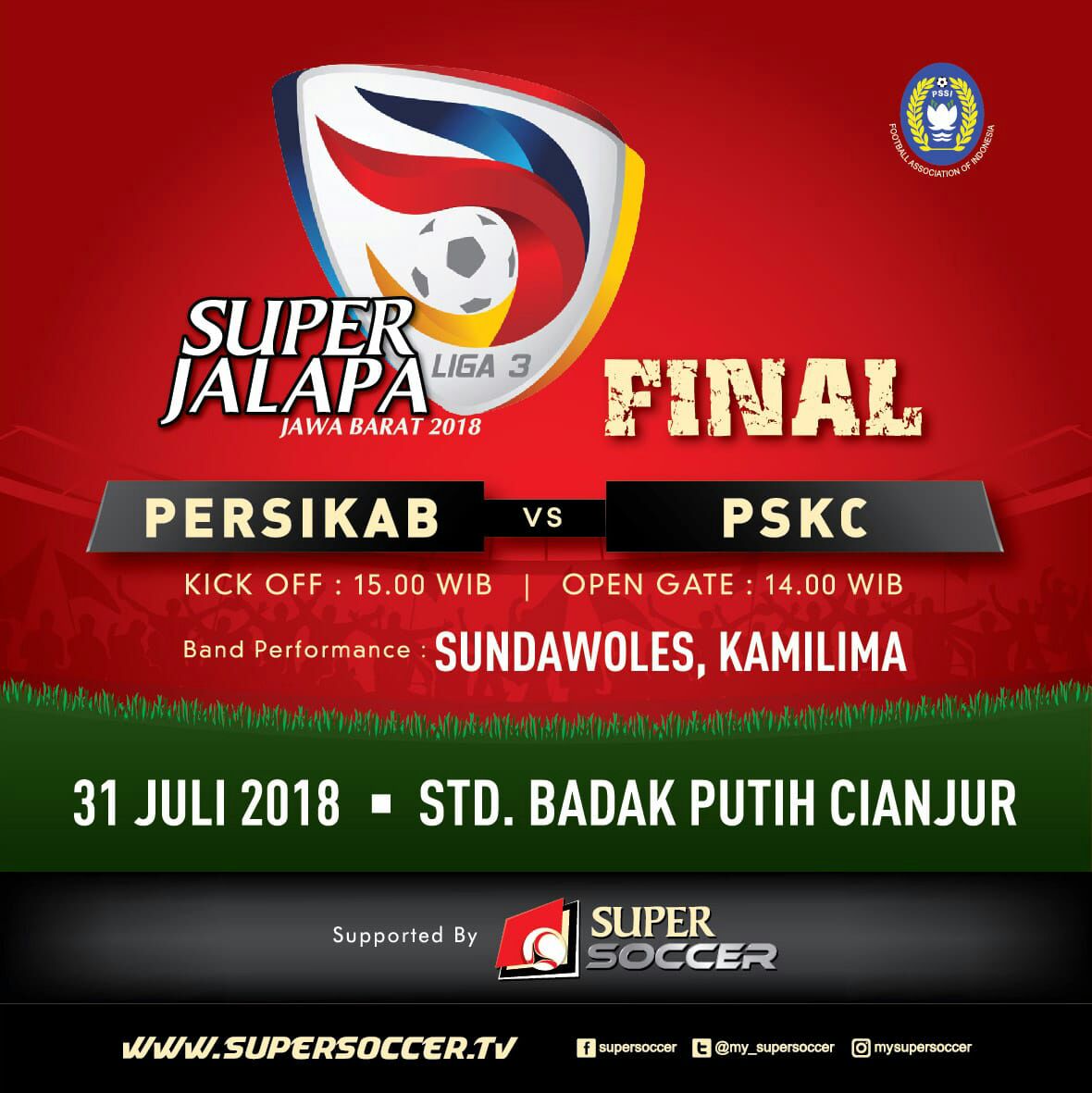 PeyDayx's tweet photo. Rapatkan Barisan Baraya.. 
Selasa, 31 Juli 2018 at Stadion Badak Putih Cianjur... https://t.co/po0b4n5kmw