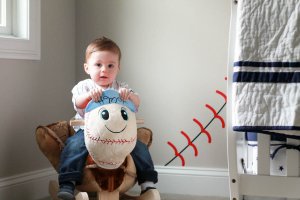 It's a home run! ⚾️
For a limited time, All rockers are on sale for $49.99 - $59.99 when you get them engraved! Rockabye.com #BabyRockingHorses #BabyRockingHorses #PlushRockers #toys #baby #toddler