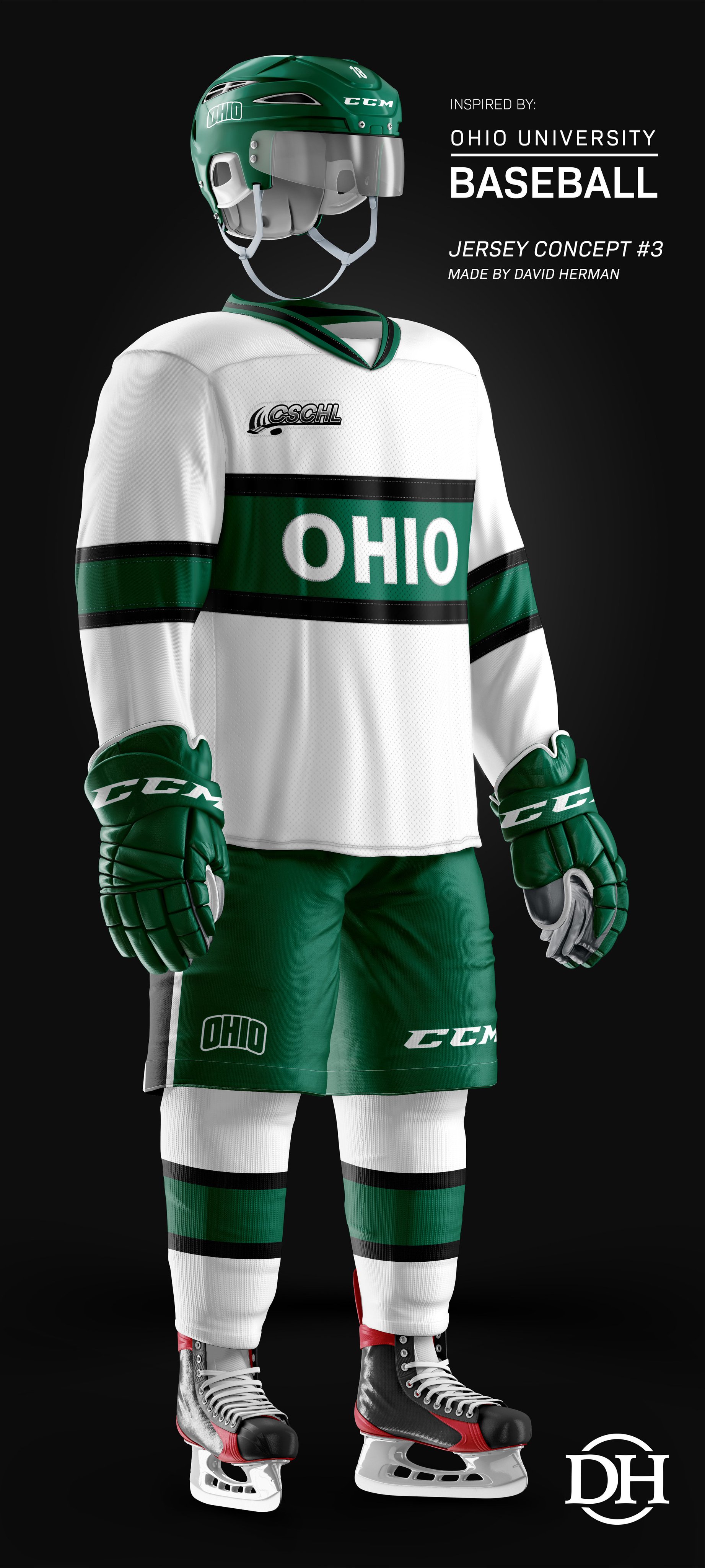Ohio university cheap hockey jersey