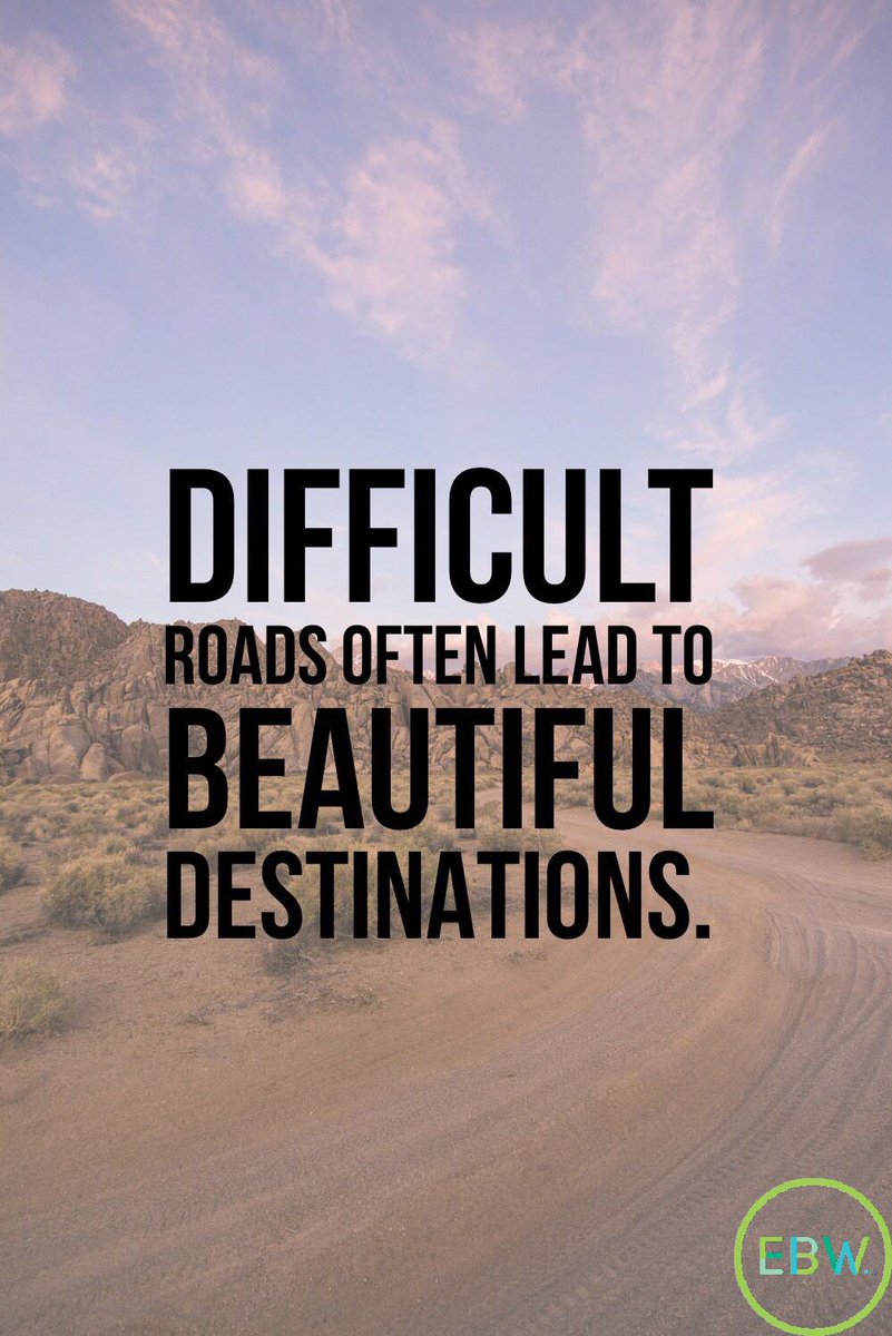 EBWworldwide's tweet photo. Take the hard road. It’s the only way to that stunning view. #ebw2020 #onebillionstrong #encouragement #entrapreneuring #empoweredwomen #dirtroad #thatviewthough https://t.co/o7GrWP73Xy