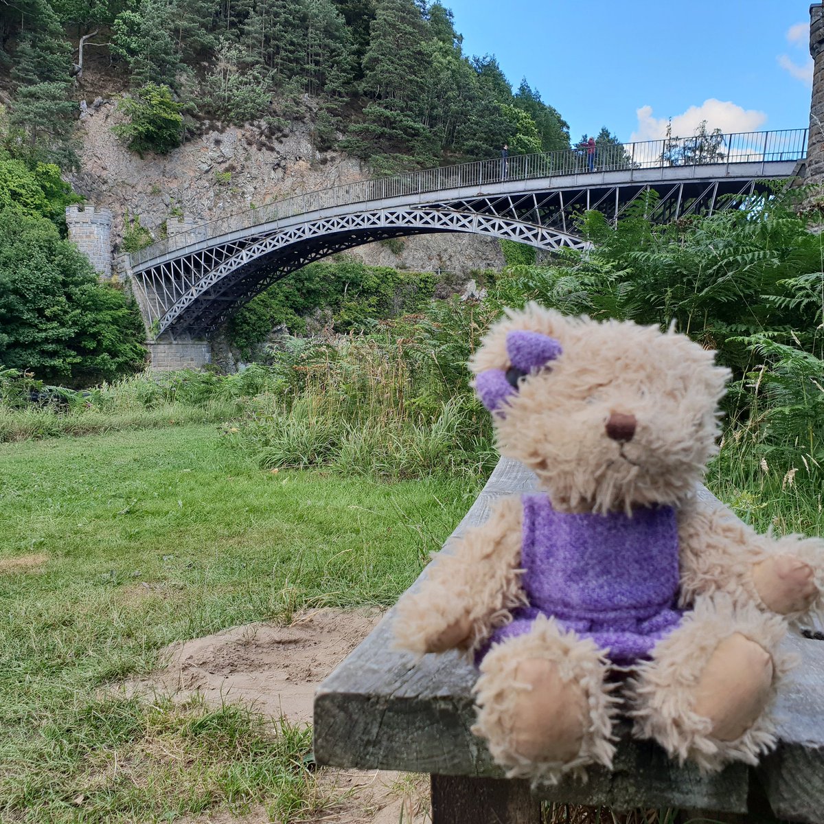 CapercaillieTrv's tweet image. Skye checking out the #craigellachiebridge
#thomastelfordbridge #greatengineering  On the #riverspey #maltwhiskytrail #skyesjourneys