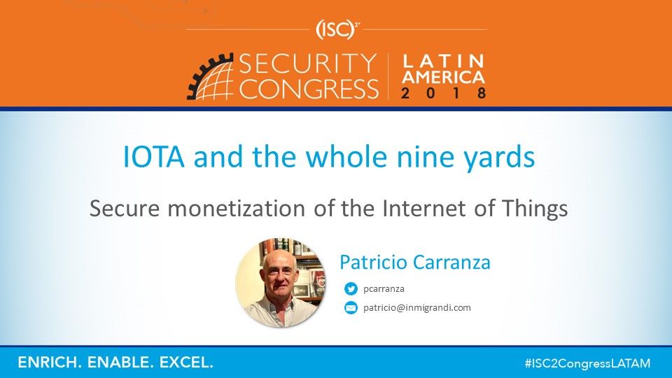 pcarranza's tweet photo. Dos días inolvidables con una gran convocatoria en el #ISC2CongressLATAM en Santiago, Chile. #IoT, #blockchain y #SmartCities en el contexto de la 4ª Revolución Industrial fueron los ejes de lo que conversamos en una sesión intensa. Gracias @ISC2_Latam por la hospitalidad. https://t.co/mZ7dUbALvJ
