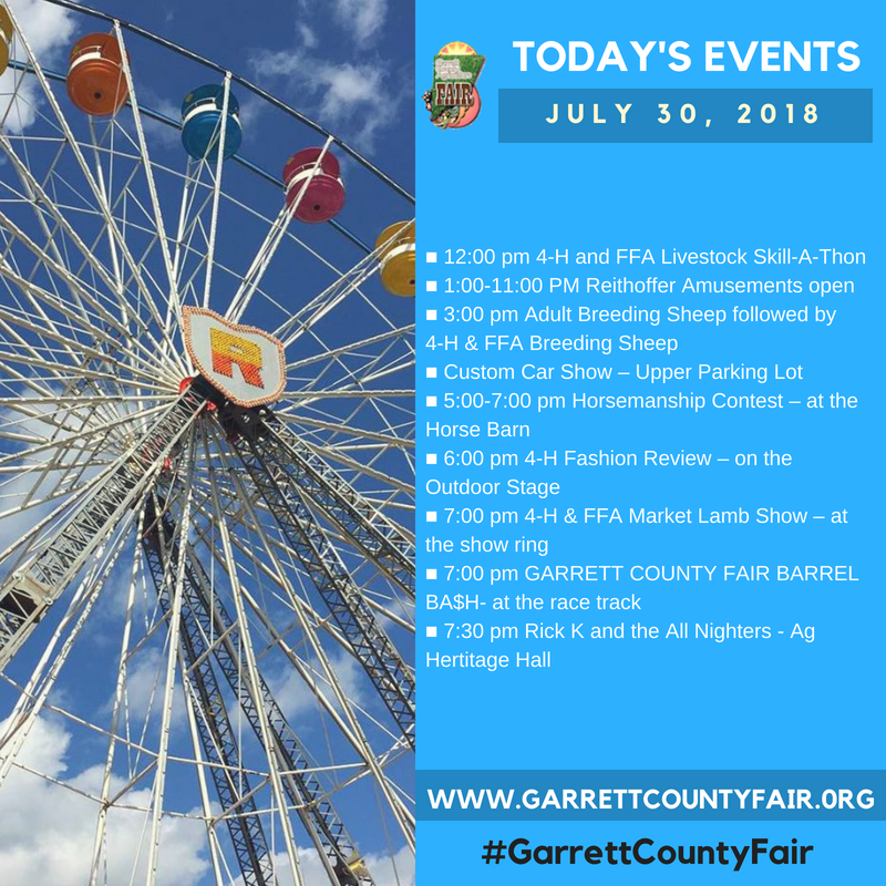 GarrettFair's tweet photo. Happy Monday everyone! Hope to see you at the #GarrettCountyFair https://t.co/TynTZ15jpS
