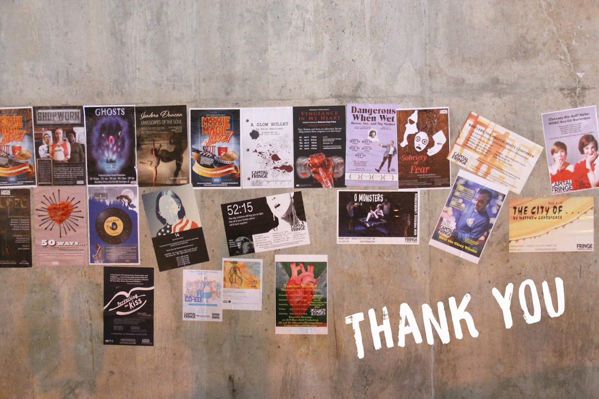 CapitalFringe's tweet photo. We are loading out of venues and are amazed at how wonderful #capfringe18 truly was. Thank you to our artists, audiences, SW community members, staff, button discount businesses, reviewers and board. #dctheatre #dcarts #acreativedc https://t.co/sRNJpgEQxU