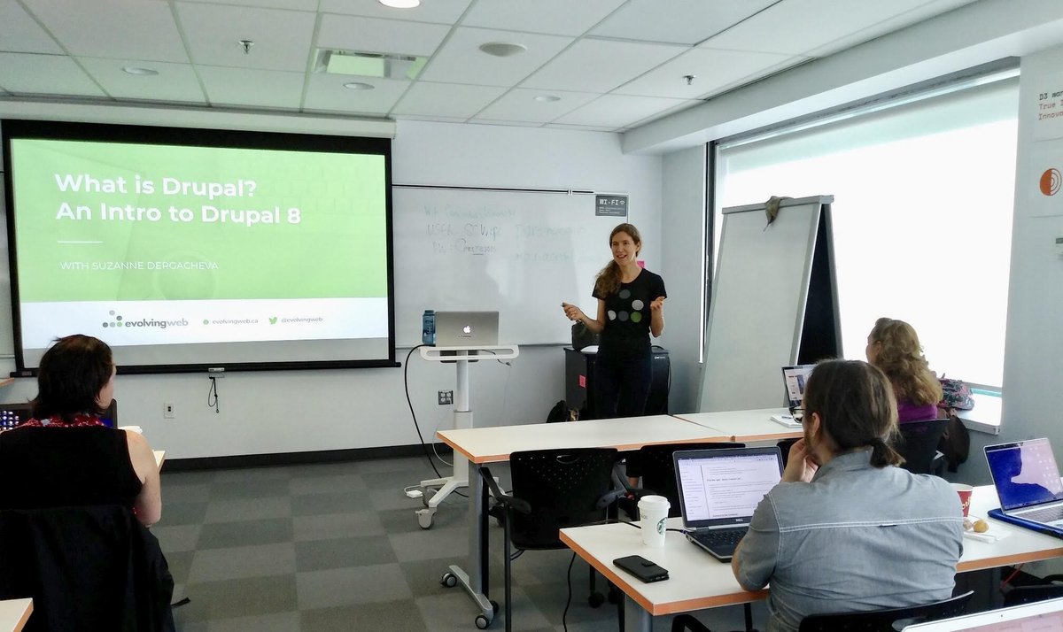 evolvingweb's tweet image. Need to learn #Drupal8 in a hurry? We&apos;re running our online introduction to Drupal training tomorrow, it&apos;s not too late to sign up: evolvingweb.ca/training/intro… #learnDrupal