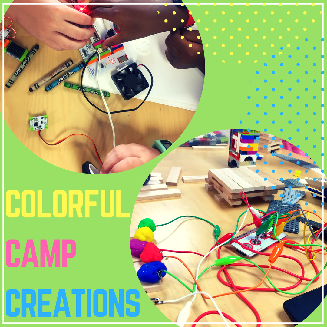 PinkyIncubator's tweet photo. Colorful creations made at camp!!

Thanks to @littleBits @makeymakey @LEGO_Education @LEGO_Group 

Our Pioneers love to collaborate &amp; create new inventions!!

#STEM #STEAM #SummerCamp #ProgramsForKids #MAKERSPACE #Tech #Circuits #Electricity #Fun #Colorful #Marlboro #MetroWest https://t.co/neqnP6DR1A