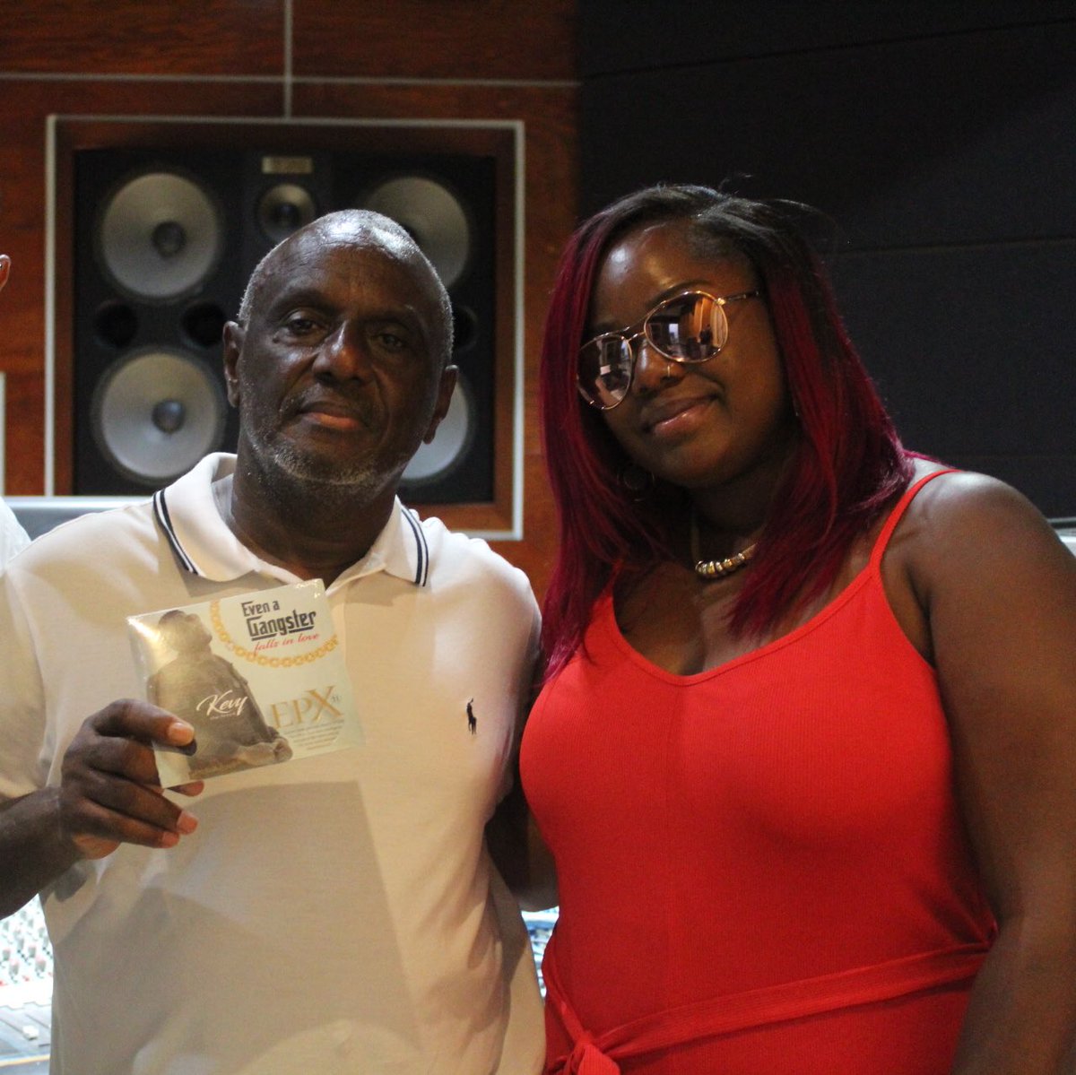 Chemina winner of @JaminVoiceofJA in the studio with legendary producer #GussieClarke. Catch her on the @JCDCJamaica #MelloGoRound stage during independence @uk_Jamin @gracefoods @ReggaeBrit @punchrecords @caribbeanfoodwk @VMBS_UK