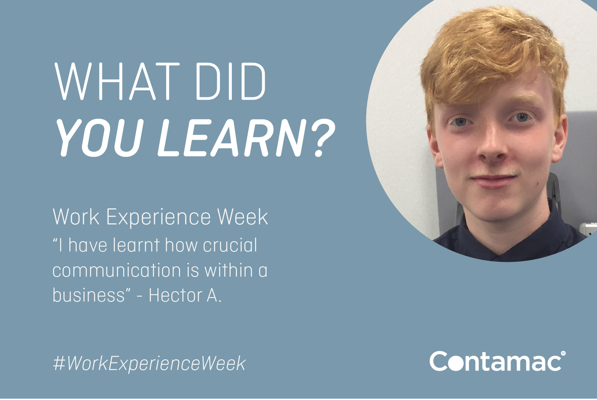 ContamacLtd's tweet photo. Ever wondered what it’s like to work at Contamac? This month, 2 students spent #WorkExperienceWeek within the different departments at Contamac. Here’s what Hector learnt
#Contamac #MondayMotivation #WorkExperience #FutureLeaders #Engineering https://t.co/lYr6pKLOCK