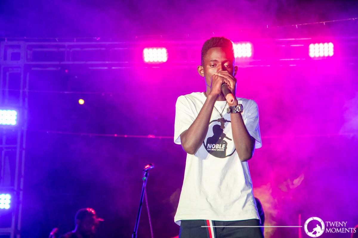 evoke_ug's tweet photo. One of our very own, Noble the beat boxer wowed the crowd that was so familiar with his genre #EvokeTimeMachine https://t.co/NimuqFzWKK