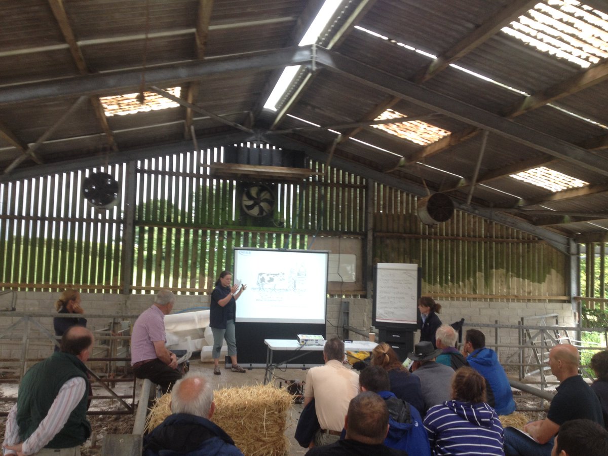 Great #soils & #grassland event today in the #fowey catchment with @AHDB_Dairy & @WestcountryRT discussing soil health, structure and re-seeding options #upstreamthinking