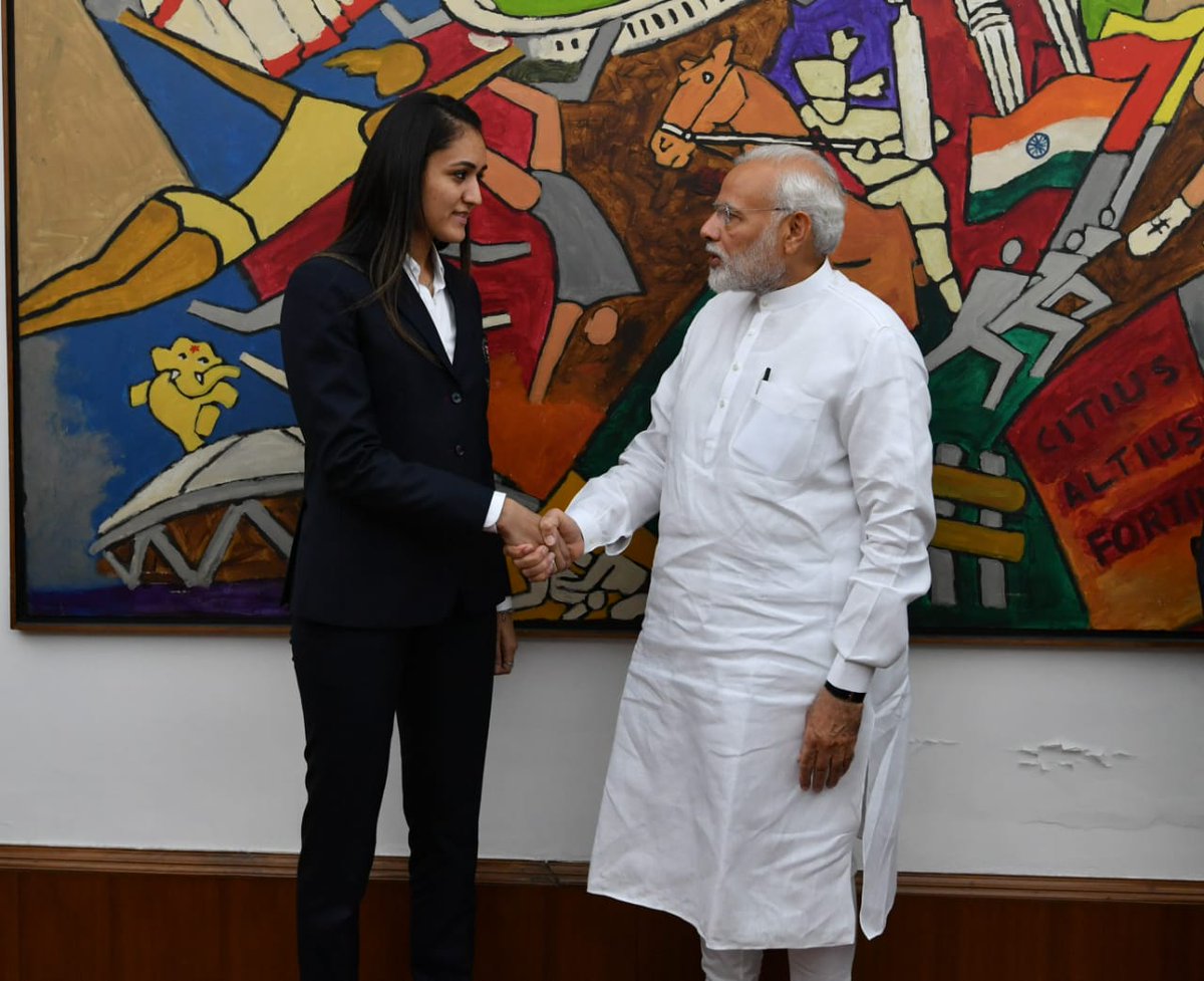manikabatra_TT's tweet photo. Another privileged meeting with the Hon'ble PM of India @narendramodi sir, who is always there to motivate the athletes representing the country.
He boosted our morale and wished us the best for upcoming #AsianGames2018 https://t.co/2cwix62qxS