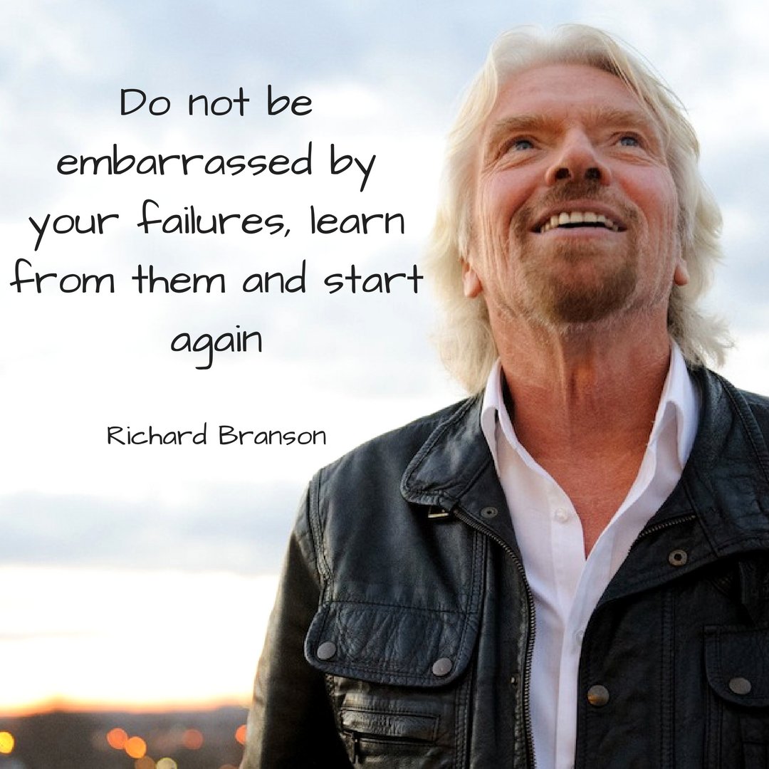 vinyldraught's tweet photo. Do not be embarrassed by your failures, learn from them!
~Richard Branson
#MondayMotivation #houston #RichardBranson #motivationalquotes https://t.co/TxnMEGSnN9