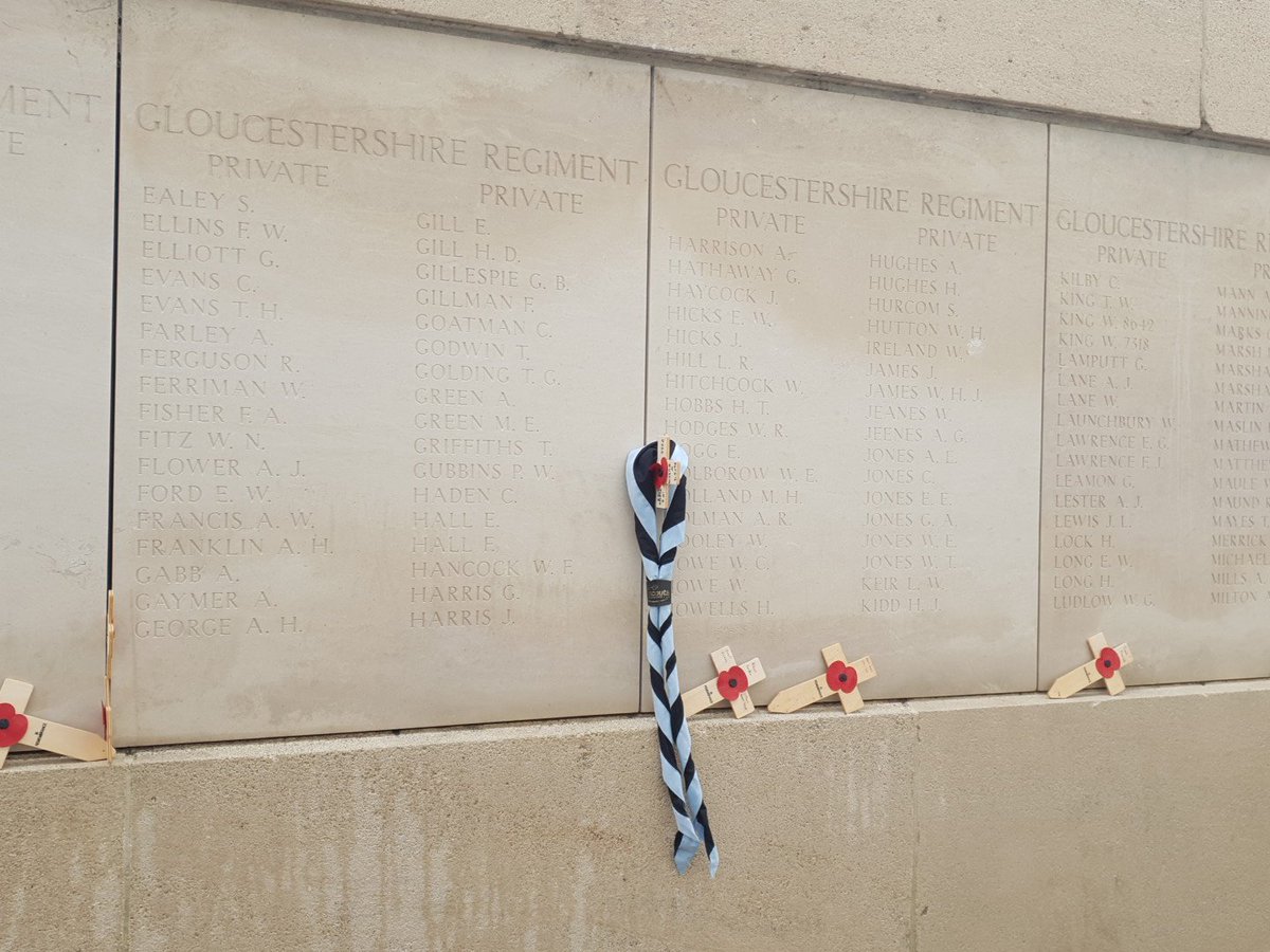 mpd1979's tweet photo. Remembering the fallen at the Menin gate Ypres @SoldiersofGlos https://t.co/7DoEW55j5x