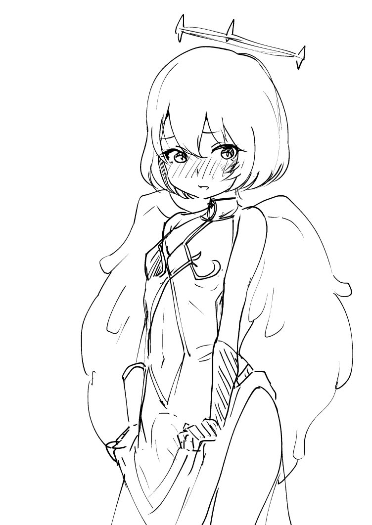 #アイギス版リプで1番目に来たユニットに2番目に来たユニットの服を着せる #アイギスお絵かき ニエル×シャオ TNKおったったとき大変そうだなって 