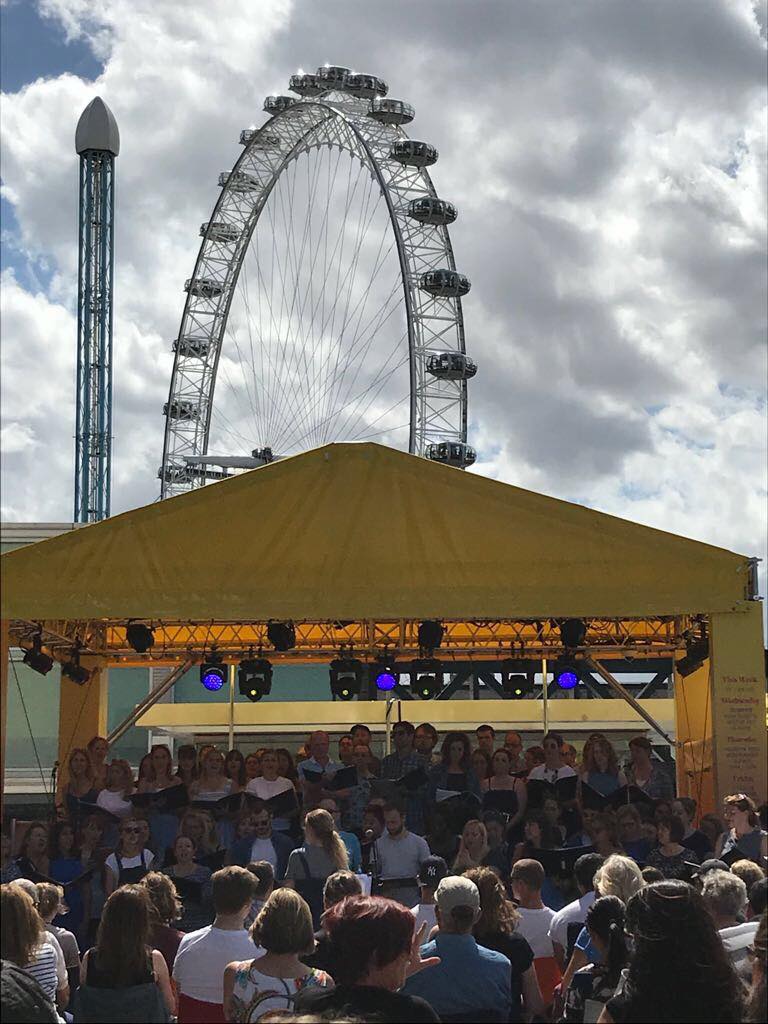 wearerealvoices's tweet photo. What a way to round off the term! Thanks again @southbankcentre for another fantastic #ChorusFestival. A great celebration of all things singing! #summertimesc https://t.co/TIToPkyrLH