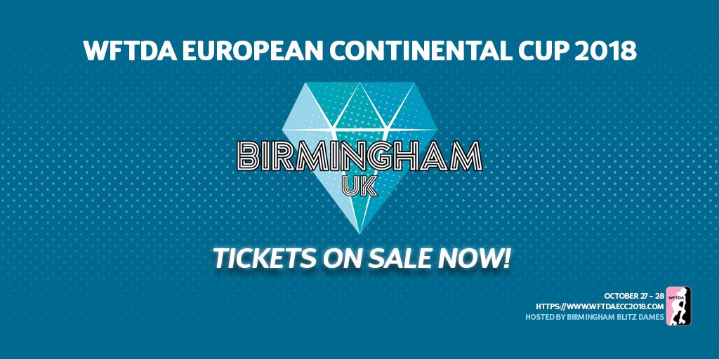 blitzdames's tweet image. There's still time to get your #wftdaECC2018 tickets at early bird  prices and secure your spot to see the very first @WFTDA European Continental Cup right here in the UK!
 blitzdames.bigcartel.com/product/ecc201…

#WFTDAcups