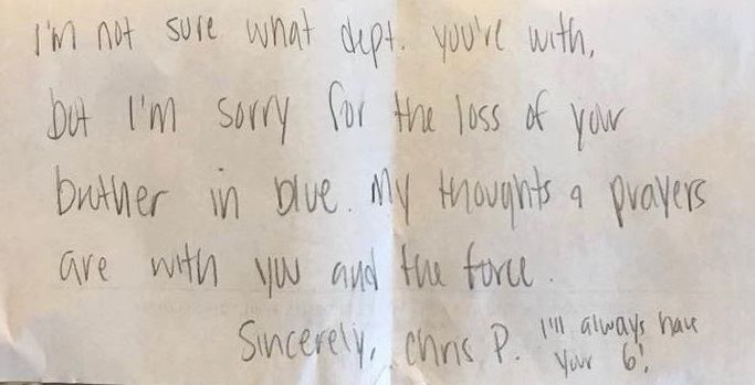 TmSouthFlorida's tweet photo. When we spoke with @Fox4Now @ChrisShawtvnews earlier in the week, this is what we were talking about. A simple act of kindness goes such a long way, especially during difficult times. Sharing from @leesheriff #kindnote #support #thankful found on one of their Deputies’ vehicles. https://t.co/dxBRgUeNxA