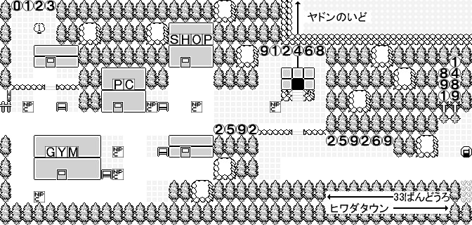 エラー Vcポケモン金銀クリスタル ヒワダタウンの ずつき 分布図 Id下一桁と合う場所がクニギダマの出る場所 ヒワダの分はパターンがハマったけど33番道路は別座標使ってるので合わず 情報募集中 候補は書いてある通り T Co Mzg3hmzauq