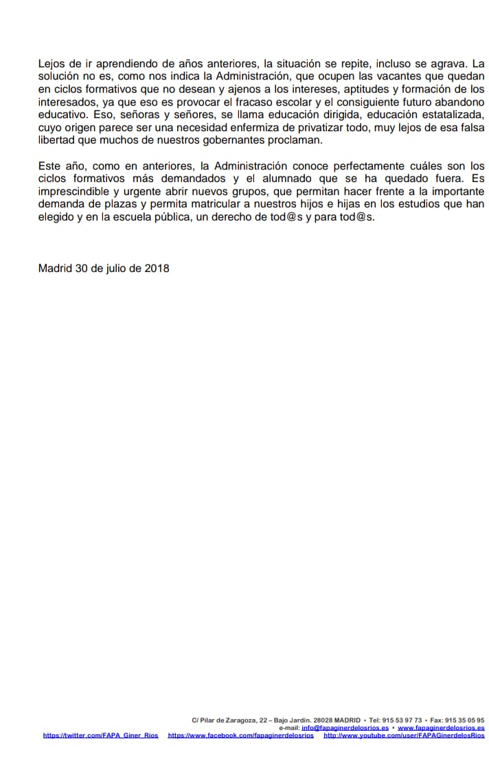 FAPA Giner Ríos tweet media