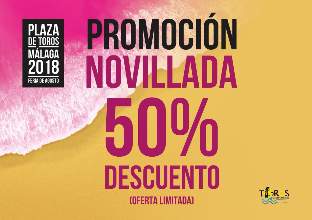 Consigue tu entrada para la novilada picada del abono a un precio muy especial! #UnMardeToreo