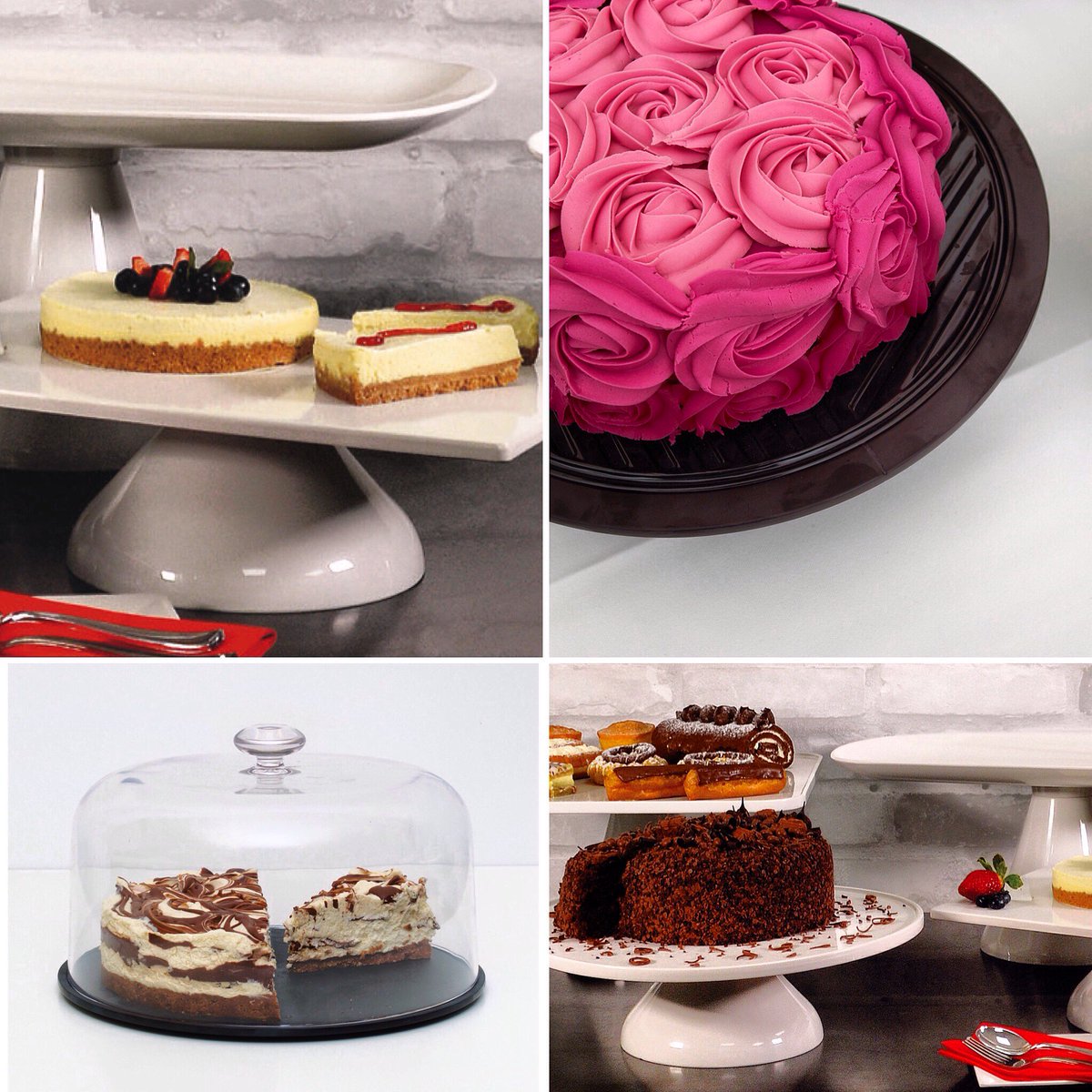 It's #Nationalcheesecakeday so a perfect time to show off our lovely cake stands! #food #cake #lovecake #cakestand #cakedisplay #fooddisplay #cheesecake