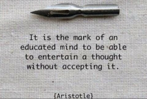 AbundanceBuddha's tweet image. &quot;It is the mark of an educated mind 
to be able to entertain a thought without accepting it.&quot;
— Aristotle

#ObserveYourThoughts