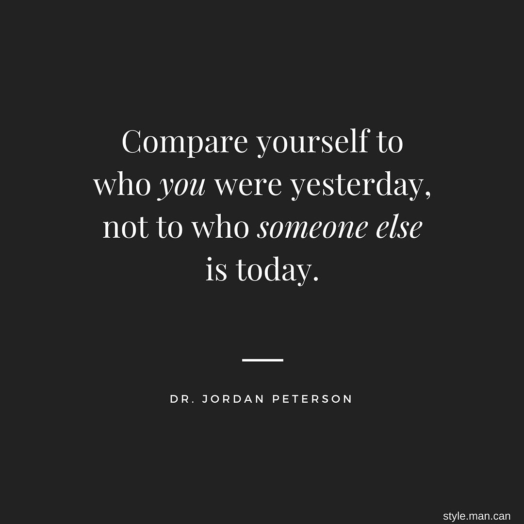 stylemancan's tweet photo. @jordanbpeterson dropping some wisdom.

Focus on you: 

Who you were
Who you are
Who you can become.

#styleadvice #stylejourney https://t.co/AbSOAptoTO