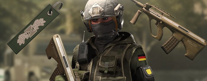 uheldigvis Absay renere Rainbow Six Siege on Twitter: "IQ follows the rules to a tee with her Set  in Stone Bundle. Comes with the Set in Stone weapon skin for the AUG A2  assault rifle,