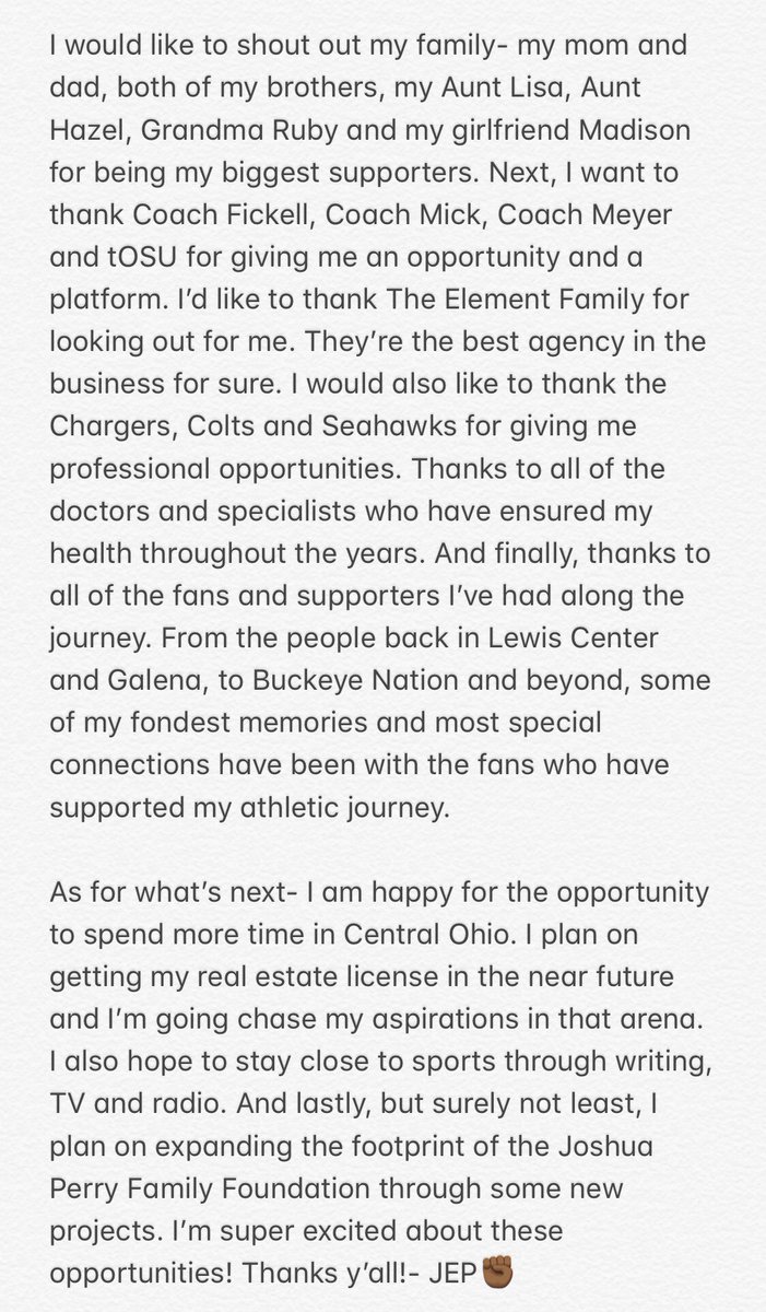 mrjoshuaperry's tweet photo. A note regarding my RETIREMENT: https://t.co/dUk3MFYYZt