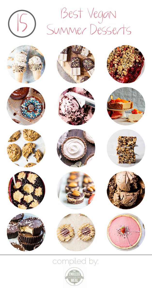 TheEndlessMeal's tweet image. The 15 Best #Vegan Summer #Desserts are healthy, delicious + easy.
#Recipes from: @fromthelarder @buildyourbite @SmoothieGourmet @bakeritablog @DWBenefits @MinimalistBaker @amanda_paa @saltedplains @SunkissedKitch theendlessmeal.com/the-15-best-ve…