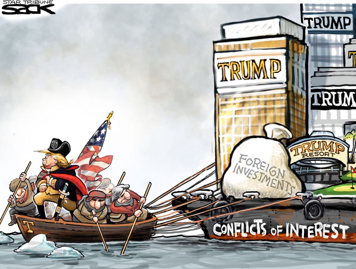 AronesSaxet's tweet photo. @realDonaldTrump Let’s talk about your conflicts of interest. How much did your businesses earn from your presidency since you were inaugurated? Get your books ready cuz you’re going to need them when the violation of #EmolumentsClause case starts. #TrumpCorruption #TrumpConflictsOfInterest https://t.co/vsKFPkcv0P