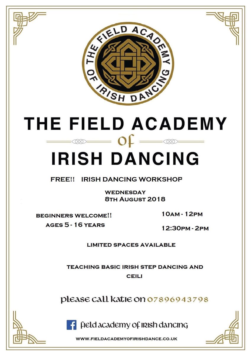 Irish Dancing workshop in the summer holidays at Orchard Park Community Centre in Huntington.  Contact Katie to book a place <a href="/HuntingtonLbry/">Huntington Library</a> <a href="/theyorkmix/">YorkMix</a> @StrensallWard @HeworthWard <a href="/HuntingtonYork/">Huntington School</a> <a href="/York_wards/">York Neighbourhoods</a> <a href="/yorkwhatson/">The Press</a> @Rawcliffe_CW