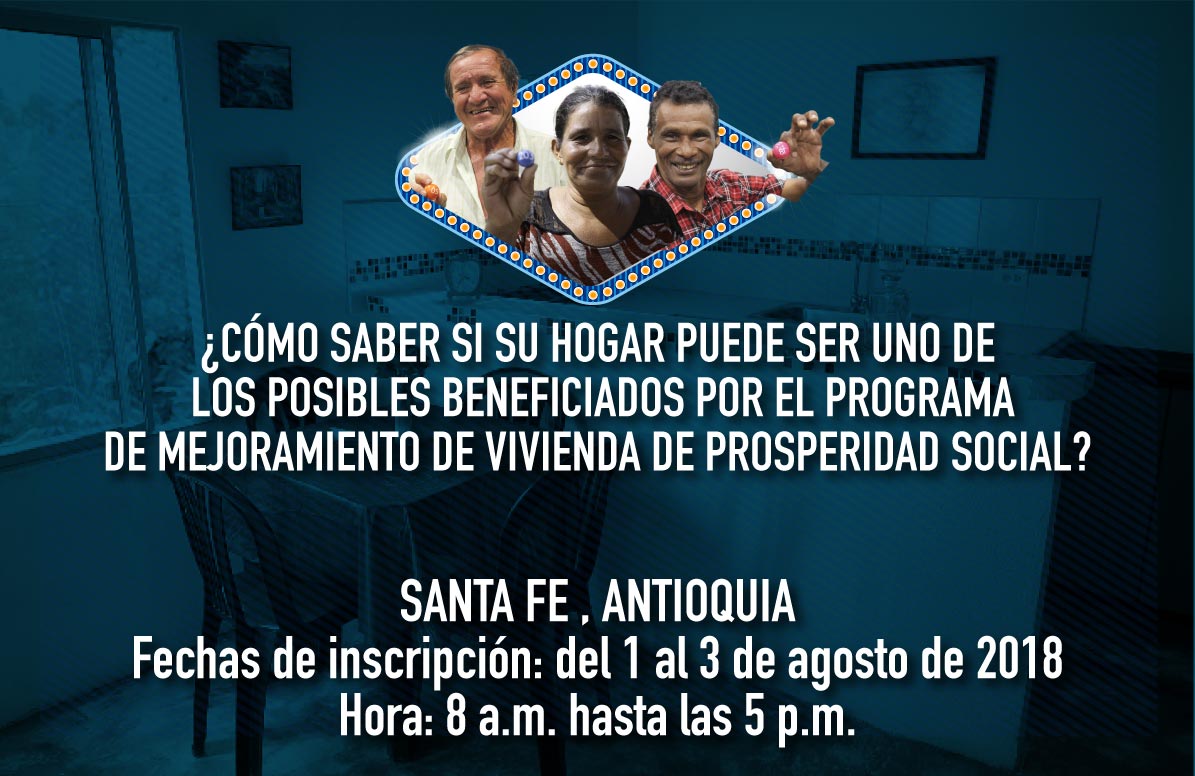 alcaldiasfda's tweet photo. Se abren preinscripciones virtuales para mejoramiento de viviendas en Santa Fe de Antioquia. @ProsperidadCol  del 1 al 3 de Agosto en el 1° Piso de la @AlcaldiaStaFe   te esperamos  @FeAntioquia https://t.co/rYkuOiD59h