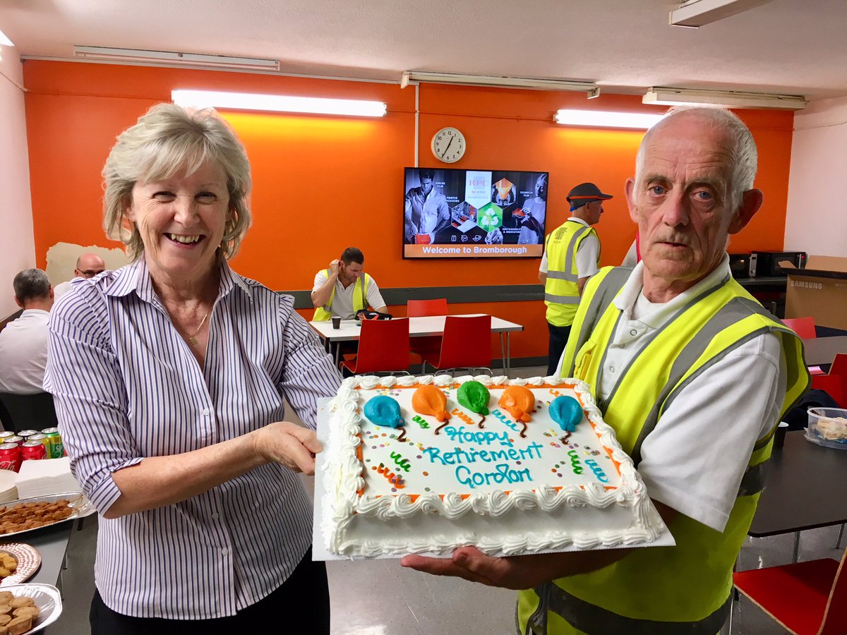 A huge thank you to Gordon who retires today after manning the Gate House at RPC bpi protec - Bromborough for 27 loyal years. You'll be missed by all of you fiends &amp; colleagues. All the best and a very happy retirement...
