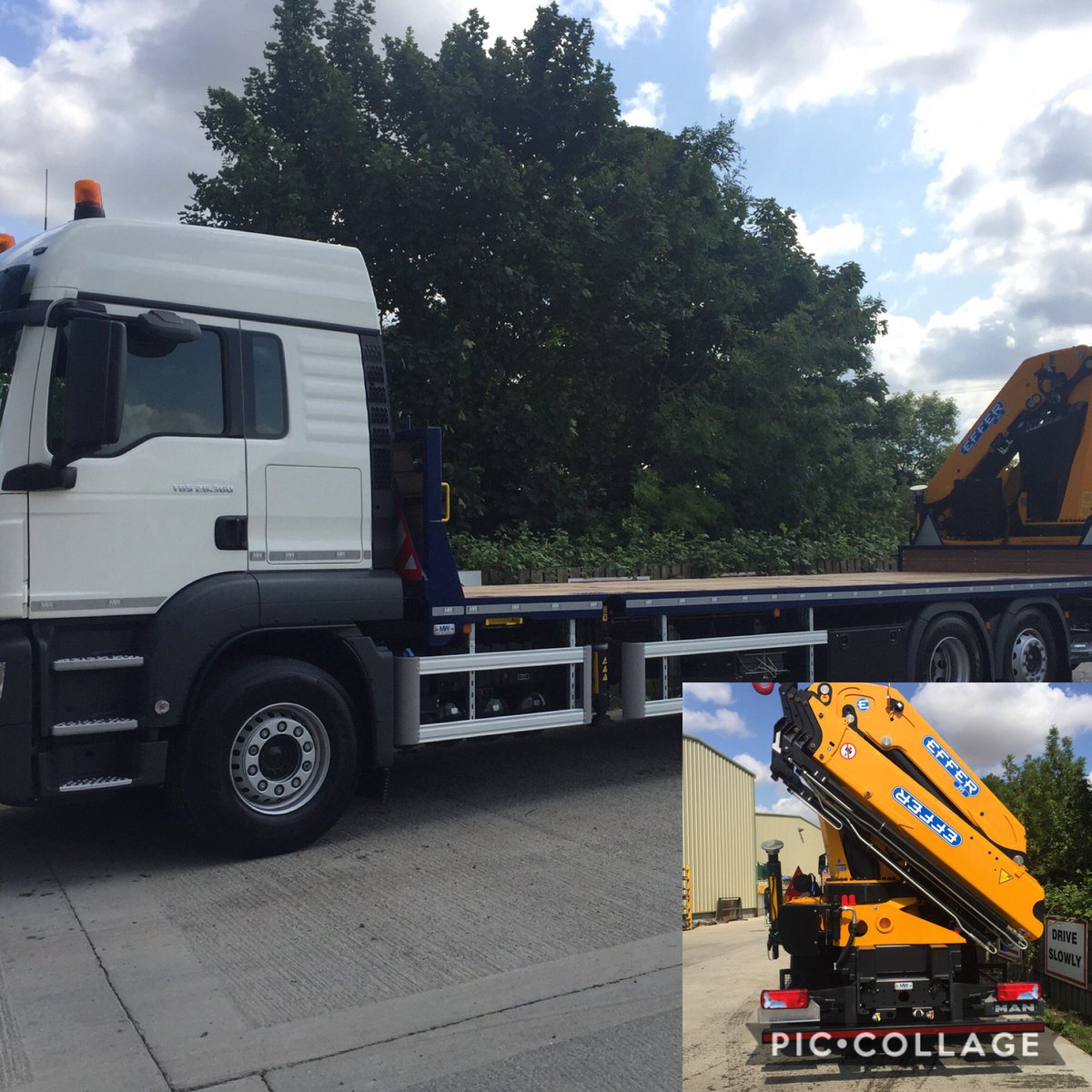 mwhullltd's tweet photo. A 26t MAN TGS Platform body with an Effer 395 for @CollettLtd
This crane can lift an impressive 2630kg at 12.34m!
#MAN #MANMonday #Effer #Crane #Collett
#MWHull #KeepingBritainOnTheMove https://t.co/N2yPyLCLuP