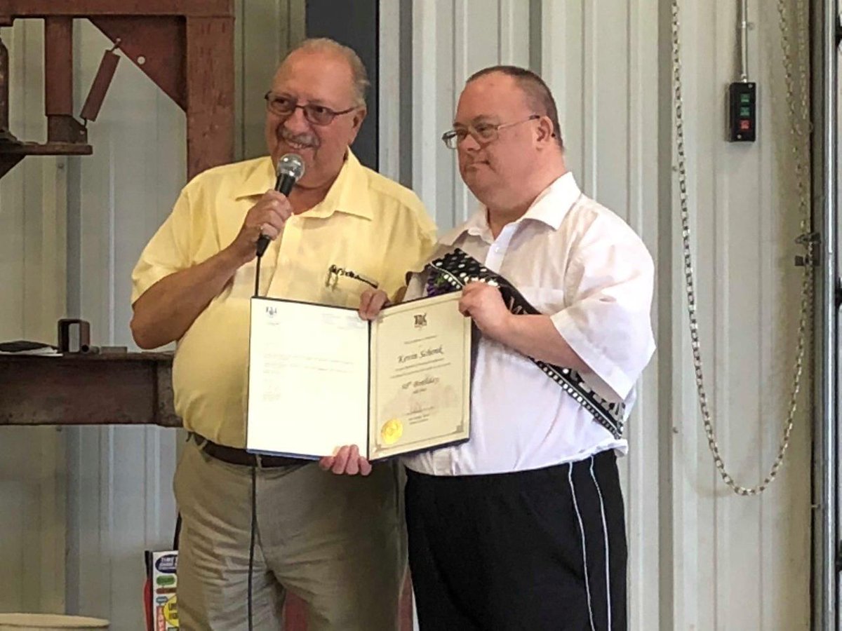 Board Member Kevin Schenk turned 50! Received special recognition from MPP, Bob Bailey. #turning50#loveit #50#happybirthday#todayim50