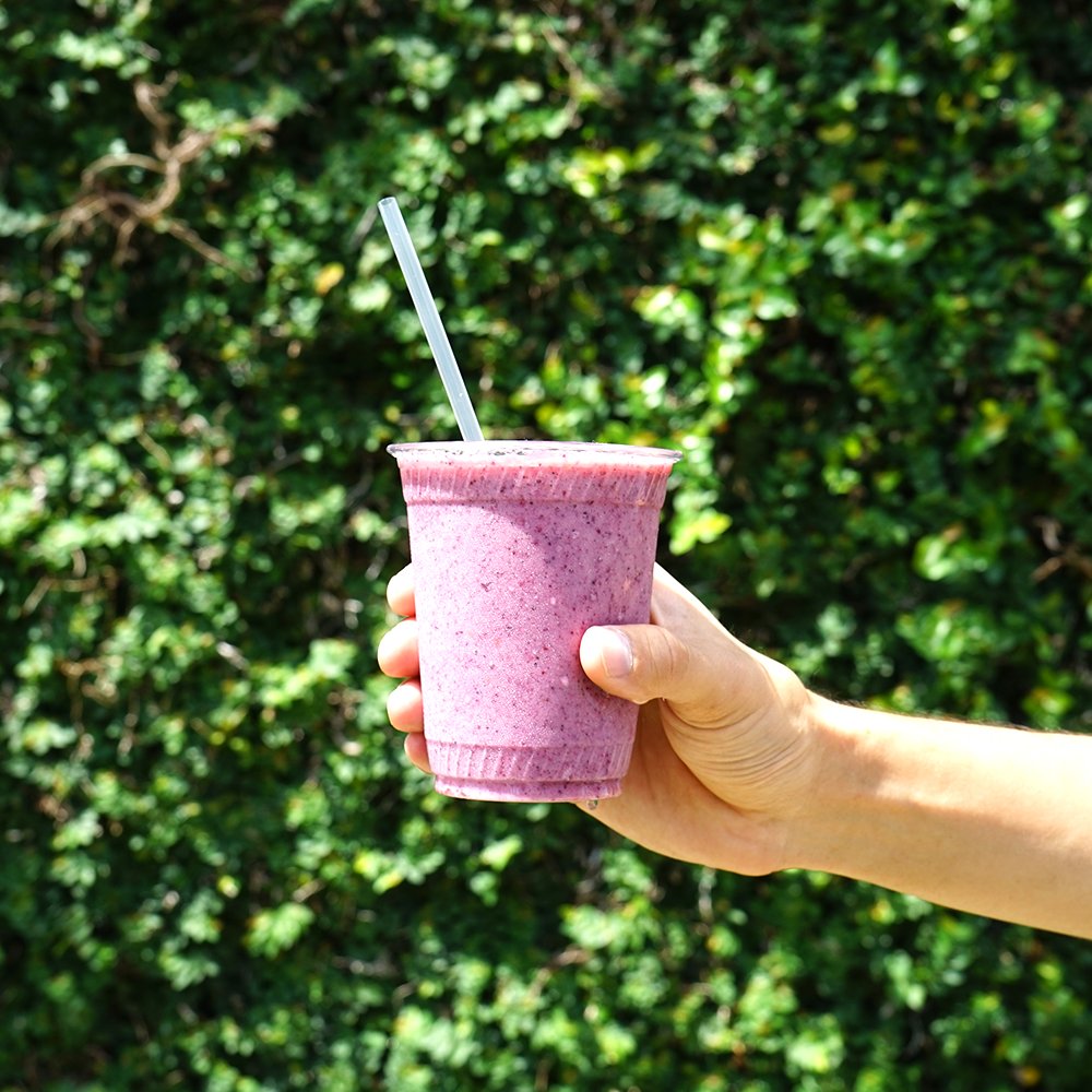 Our Berry Berry smoothie may be your next favorite treat. It's made with fresh mixed berries, bananas, and vanilla gelato! 🍨 #OhCrepeThatsGood #CocoCrepes #HoustonFoodies #HoustonTreats #Gelato