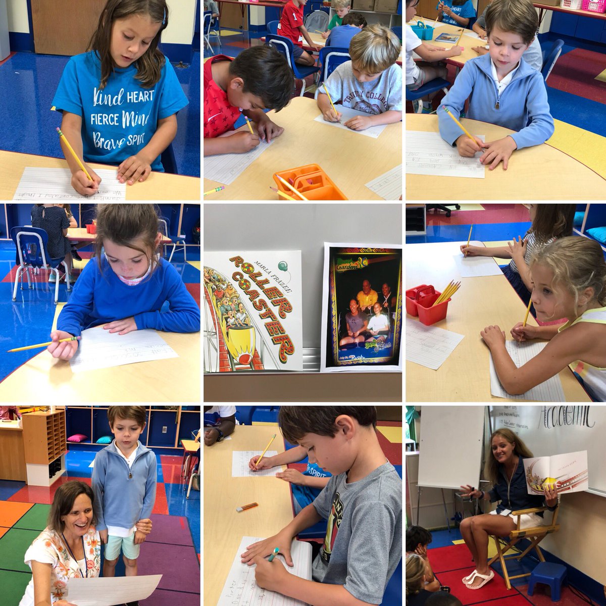 trinityatlcamp's tweet image. Using mentor text “Roller Coaster,” we began small moment writing: how did you feel? What was your body doing? #trinitylearns