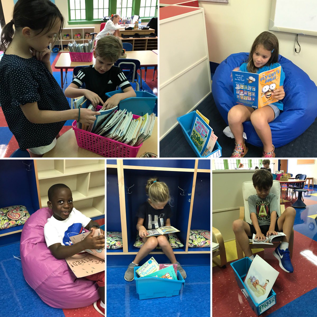 trinityatlcamp's tweet image. We went book shopping for good fit books and then found a good fit spot for read to self! #trinitylearns