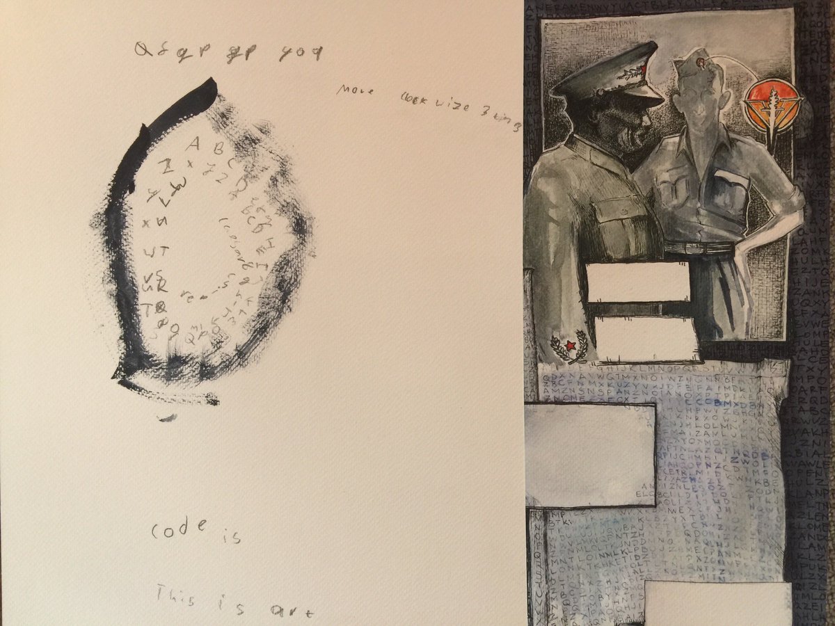QuantumInConvo's tweet photo. Looking forward to lettering this page of my graphic novel inspired by #quantum-cryptography and #cryptographyhistory in collaboration with Ben from @knowlewestmedia who provided this awesome sketch of #onetimepad 🗝🔑🔆 https://t.co/xDAmiI27Ub