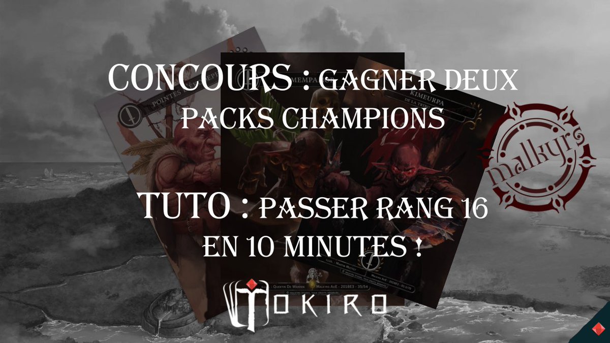 Tokiro's tweet image. Concours pour gagner 2 pack champion et 2 booster @Malkyrs
Tirage au sort dimanche 05 Août !
Bonne chance 

youtu.be/B5EUccIPGRk