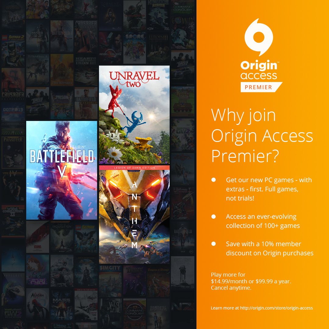 Origin Access Games for October