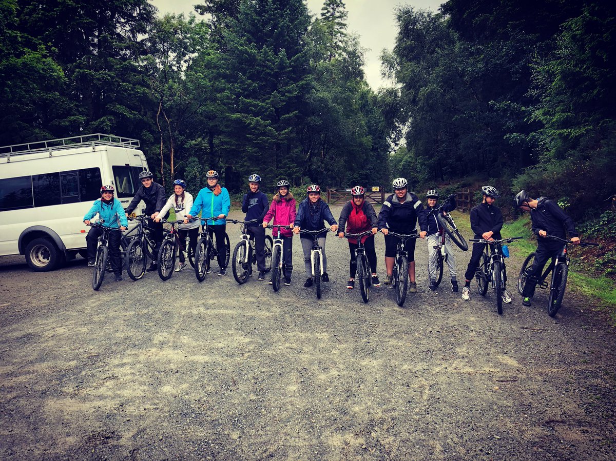 Some of our cadets having a go at Mountain Biking today