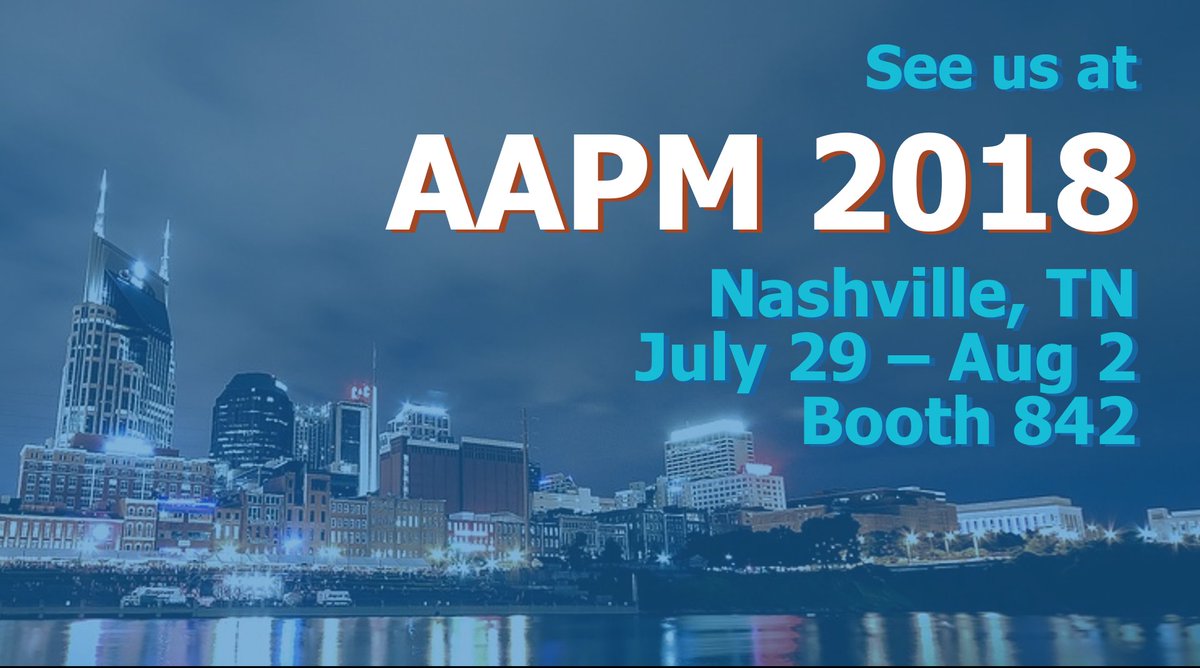 See us at AAPM 2018 in Nashville, TN! Stop by Booth 842 and ask about the new Global Dose Registry feature in DoseMonitor.  ht.ly/LCIG30lbxyq #aapm2018