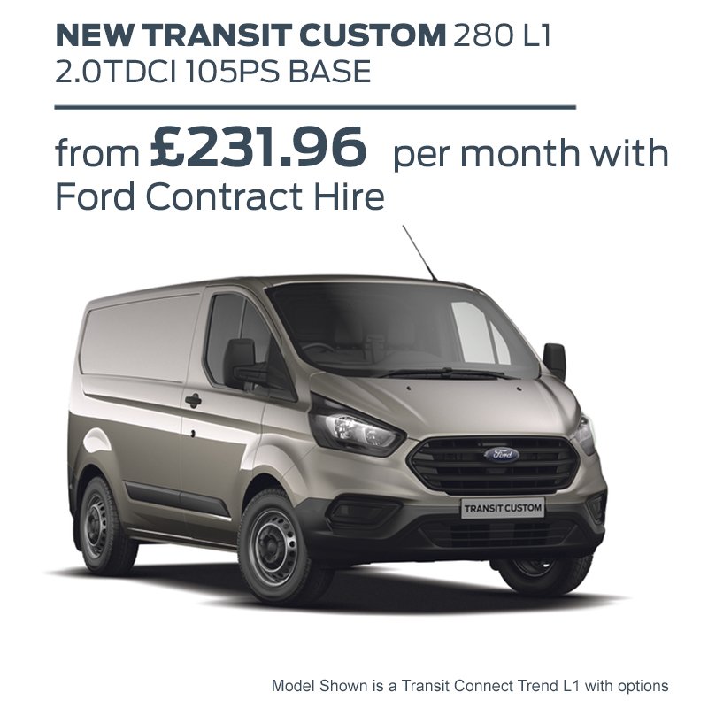 ford transit custom contract hire