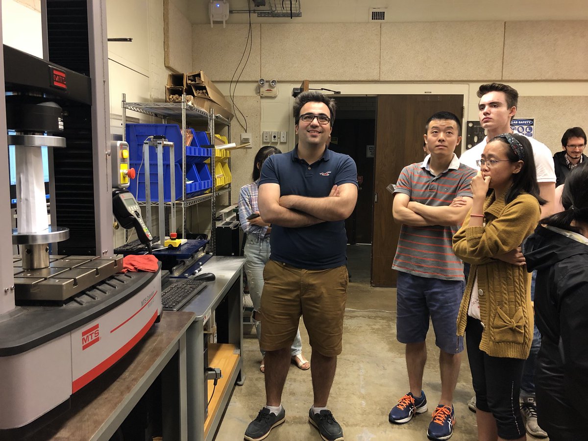 JHUCaSE's tweet image. Today, the thin-walled structures group tested student-created paper columns for maximum load before failure. Great job to all those who participated! #HopkinsEngineer #engineeringinaction