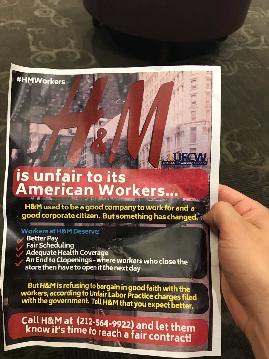 AlexLangeSTL's tweet photo. I live in STL and i won’t shop @hm till contract is reached #hmworkers @austin_walker https://t.co/UFIrM8SeTC