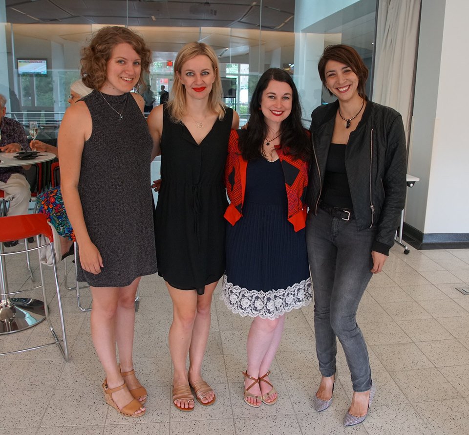 MizzouNewMusic's tweet photo. From the USA, New Zealand, Ireland & Argentina, #2018MICF composers Christine Burke, @GemmaPeacocke, @amandafeery & Carolina Heredia (@ACaroHeredia).
See more photos from the 2018 #Mizzou International Composers Festival at https://t.co/67ELnUREsv https://t.co/VIO0s3MtVX